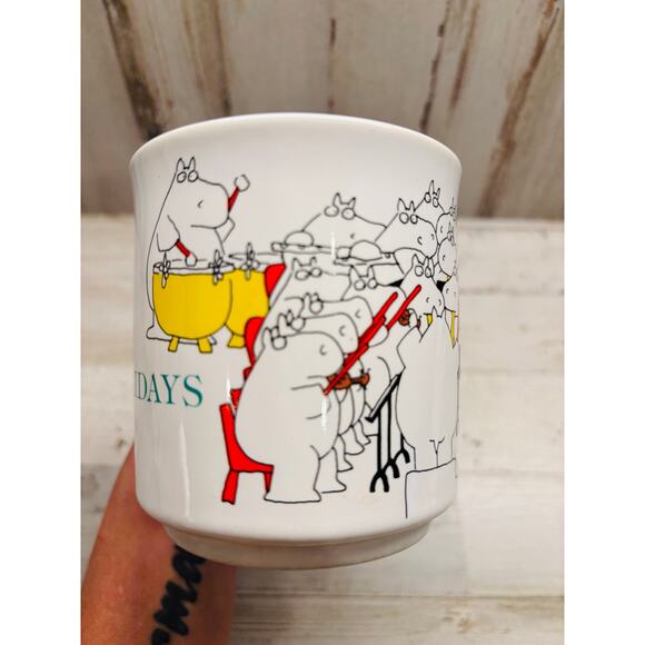 Vintage 1980s Boynton Hippo Holidays Orchestra Coffee Tea Mug EUC - Picture 6 of 6